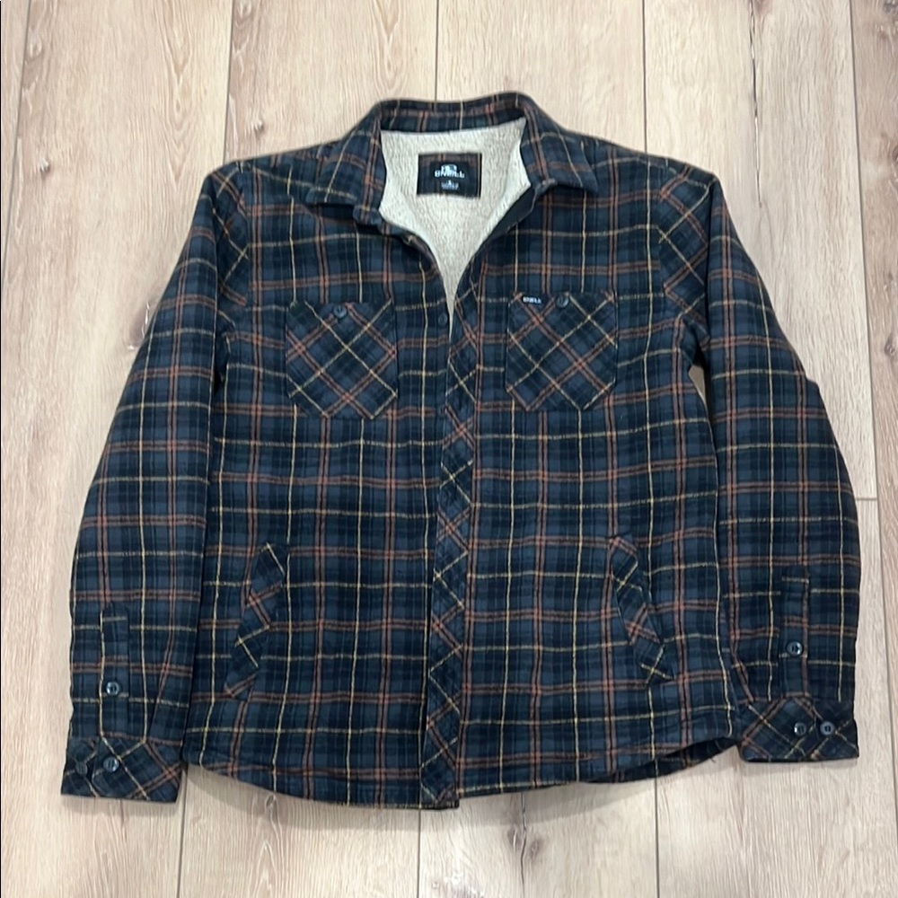 O’Neill Men’s Plaid Sherpa Jacket – Size Medium